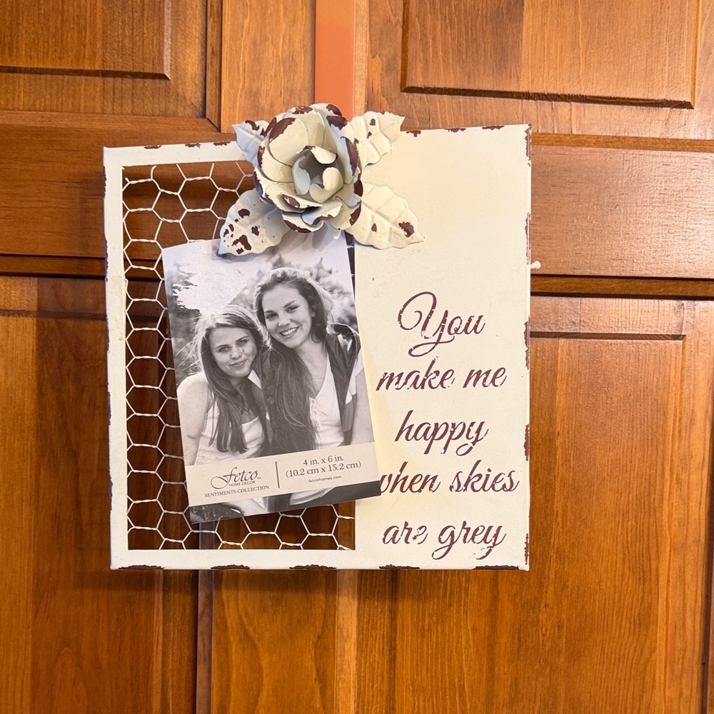 Fetco Cream and Brown Inspirational Photo Frame